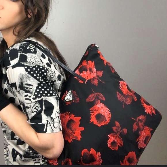 Prada Tessutto Floral Tote Bag - Picture 14 of 16